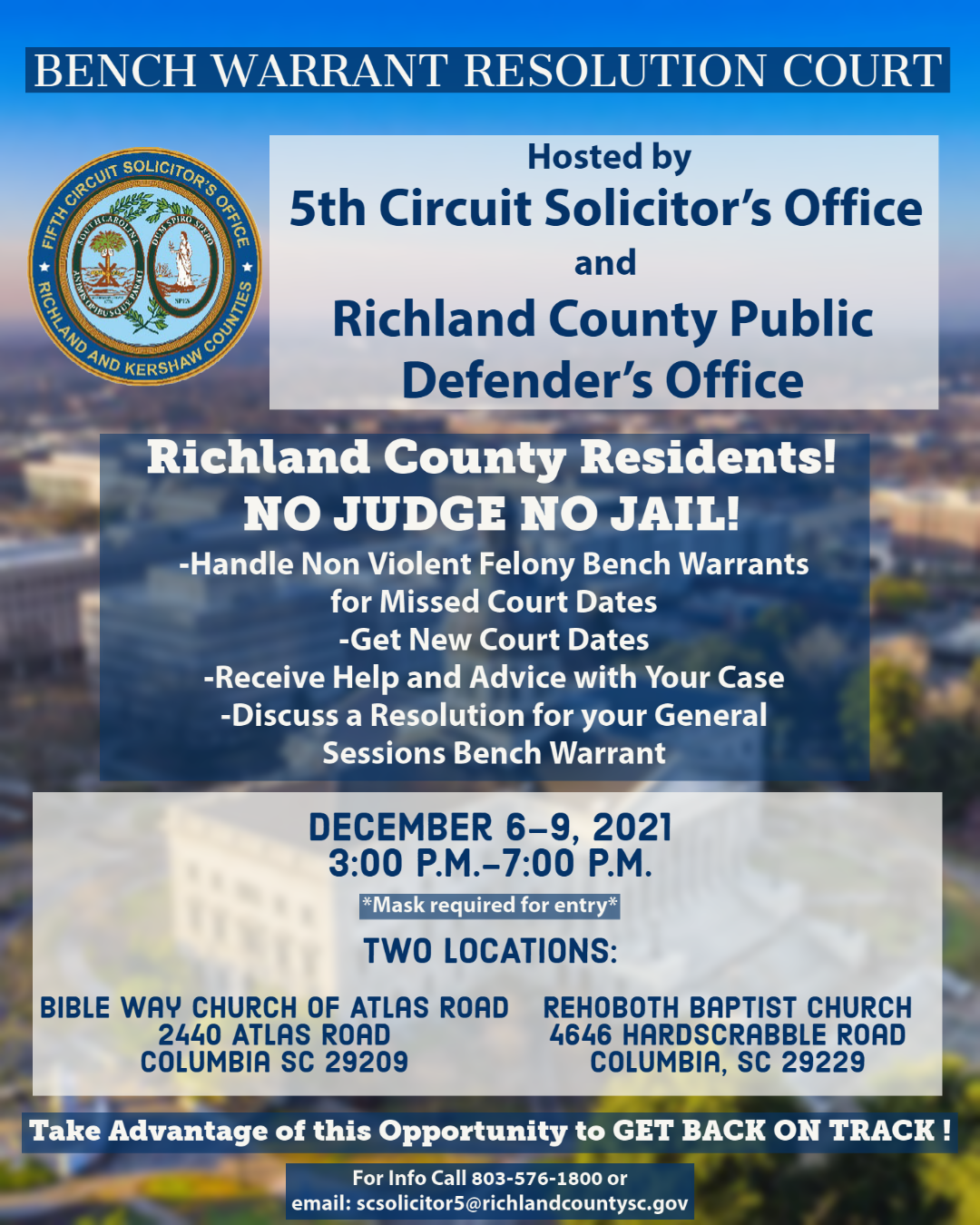 5th Circuit Bench Warrant Flyer